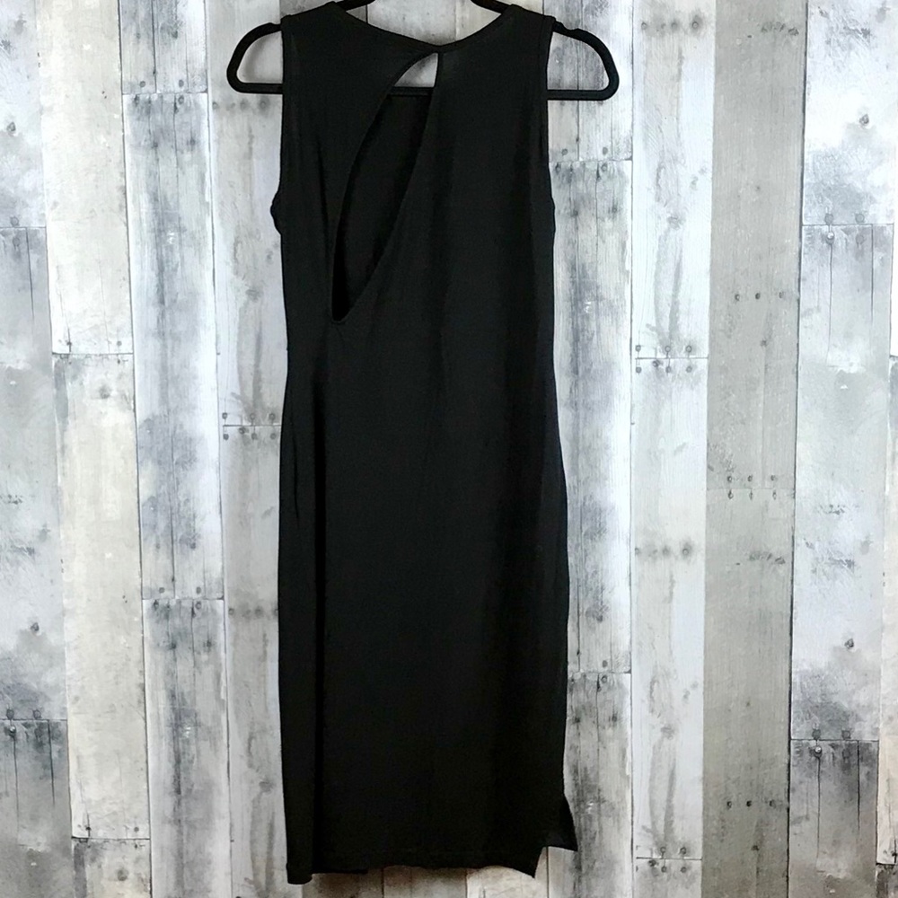 All Saints Black & Navy Carine Dress Sz 10 NWOT - Picture 3 of 8